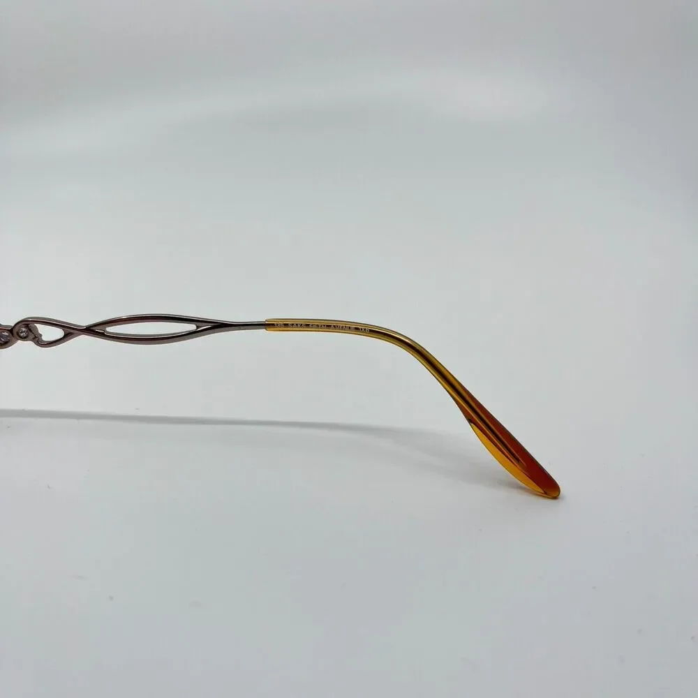 Saks Fifth‎ Avenue Women's eyeglasses Frame Silver S5A169 55-17-135 H6759